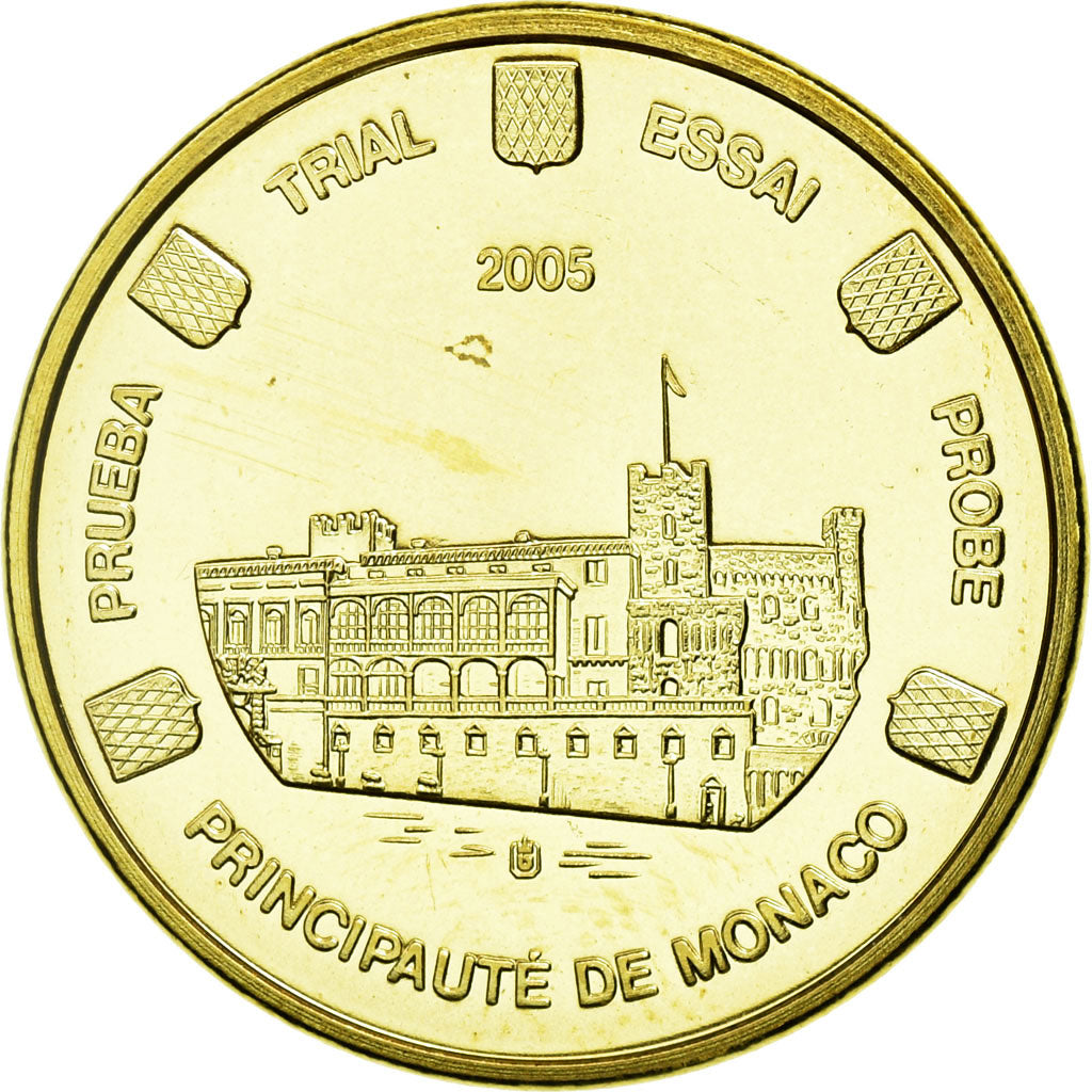 Monaco, Medal, Essai 10 cents, 2005, MS(65-70), Bi-Metallic
