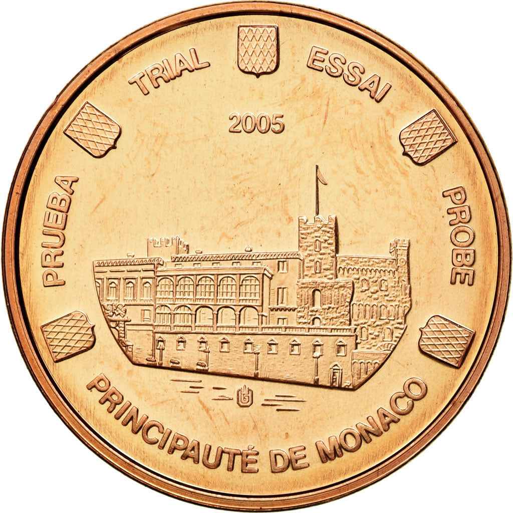 Monaco, Medal, Essai 5 cents, 2005, MS(65-70), Copper