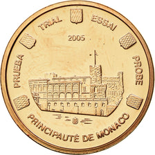 Mónaco, Medal, Essai 1 cent, 2005, MS(65-70), Cobre