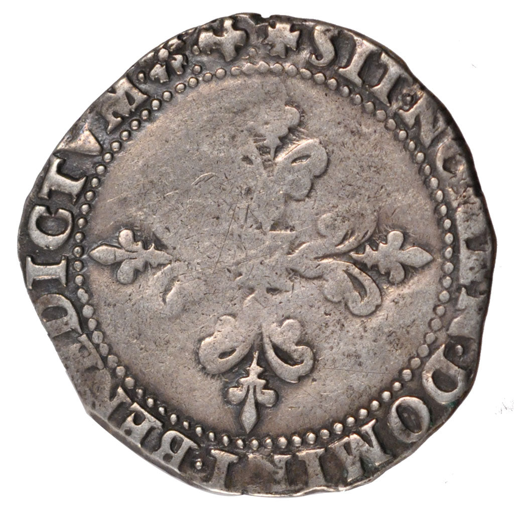 Francia, Franc au Col Plat, 1578, B, Argento, Duplessy:1130