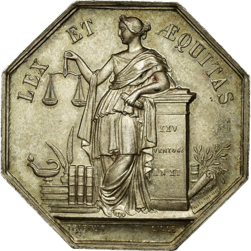 France, Jeton, Notaires de l'Arrondissement de Douai, Tribout, SUP+, Argent
