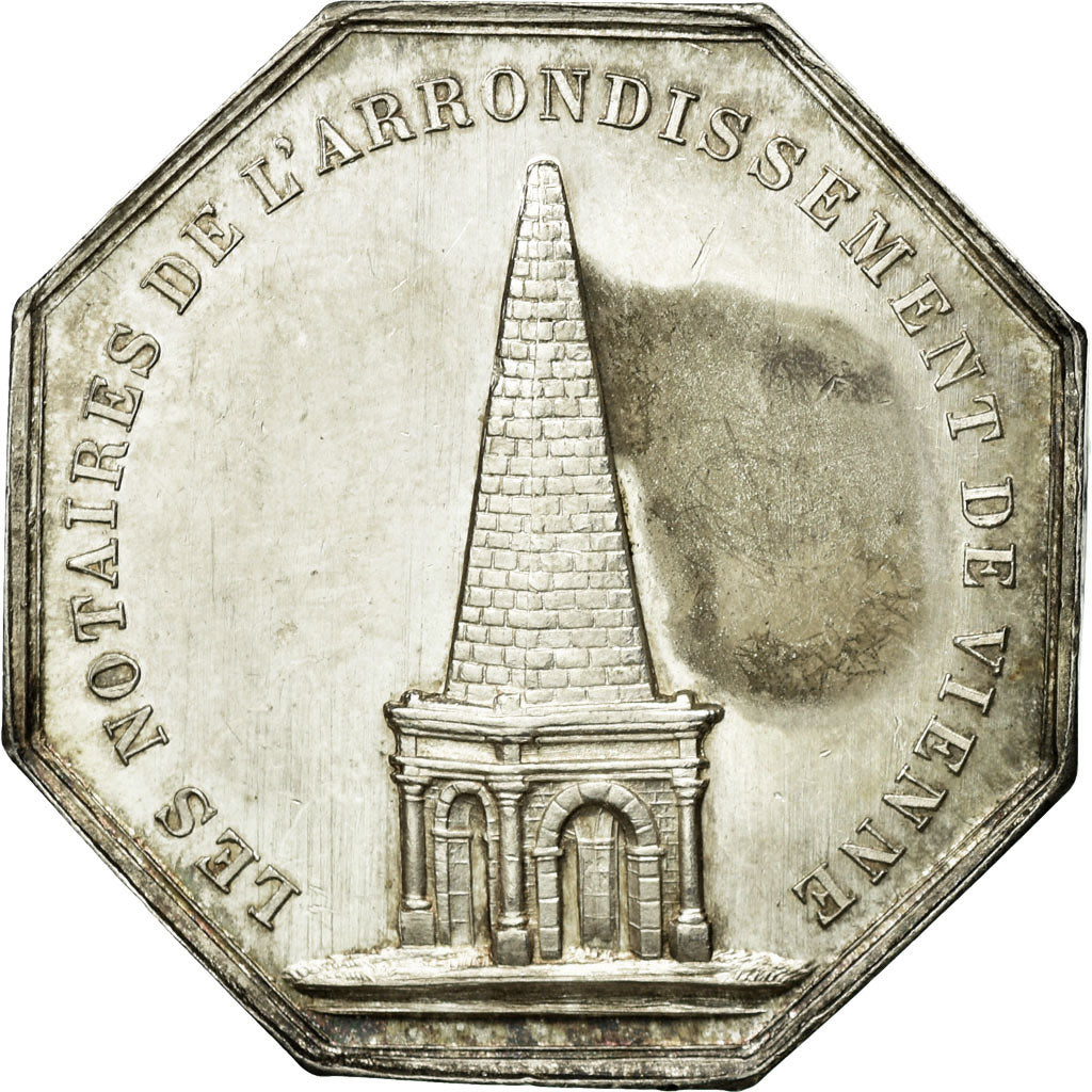 Francia, Token, Notaires de l'Arrondissement de Vienne, 1837, Durand, BB+