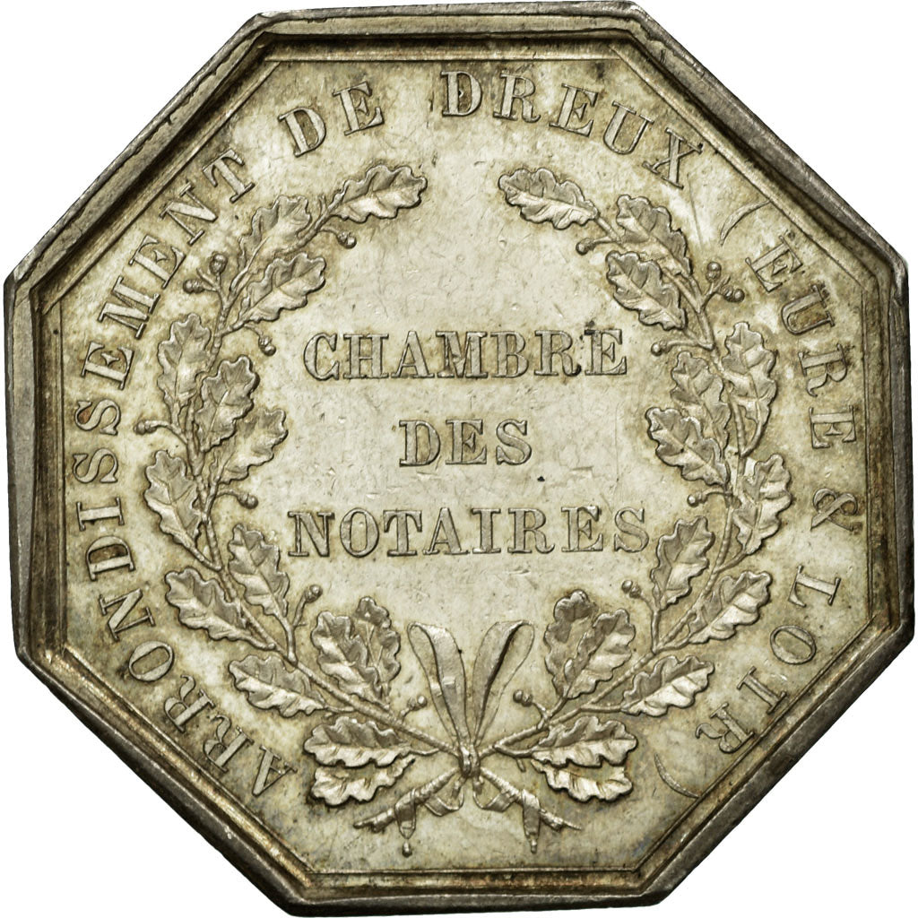 Frankrijk, Token, Notaires de l'Arrondissement de Dreux, Eure et Loir, 1834