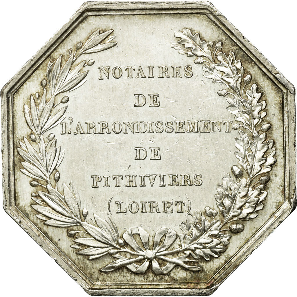 Francja, Token, Notaires de l'Arrondissement de Pithiviers, Loiret, Undated