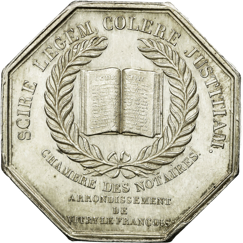 France, Token, Notaires de l'Arrondissement de Vitry-le-François, Caunois