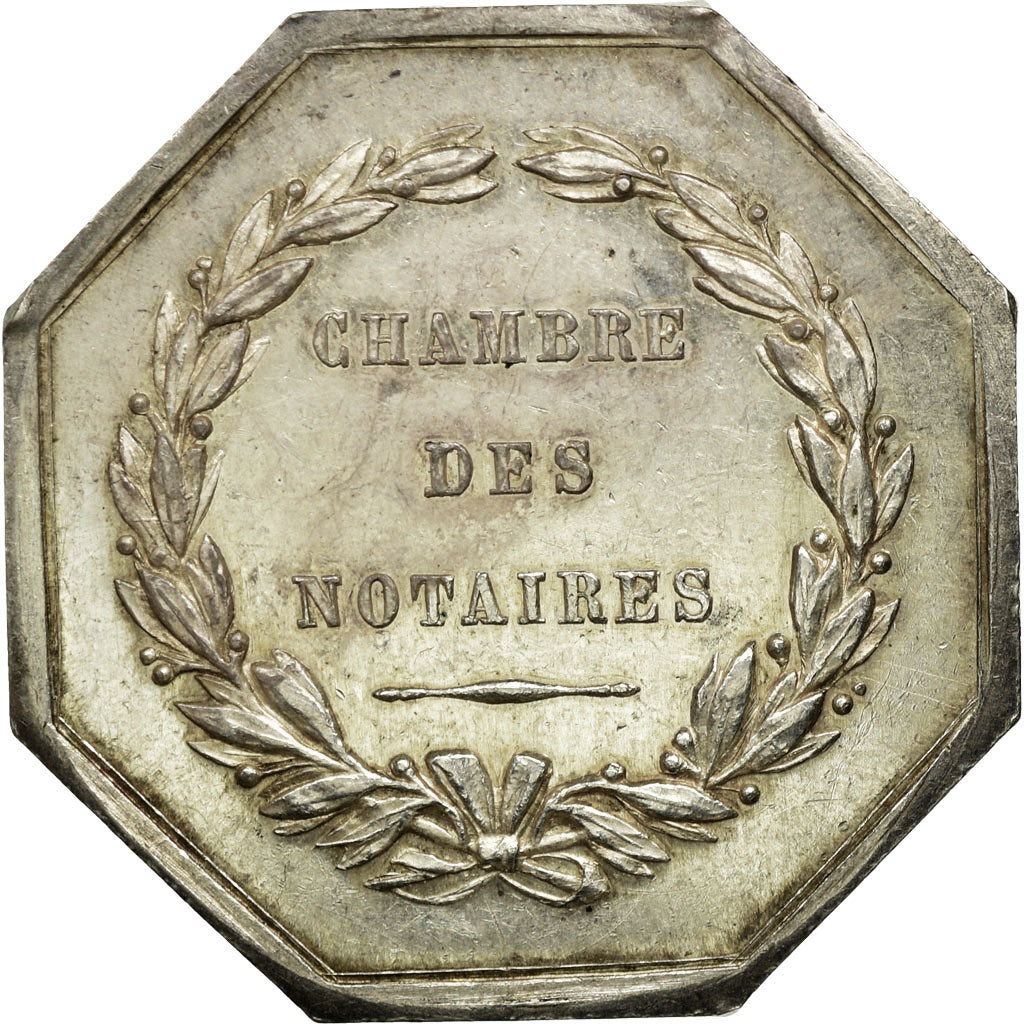 France, Jeton, Notaires de l'Arrondissement d'Epernay, Marne, SUP, Argent