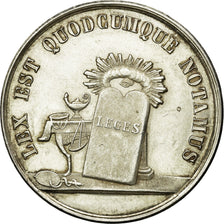 France, Token, Notaires de Laon, MS(60-62), Silver, Lerouge:158