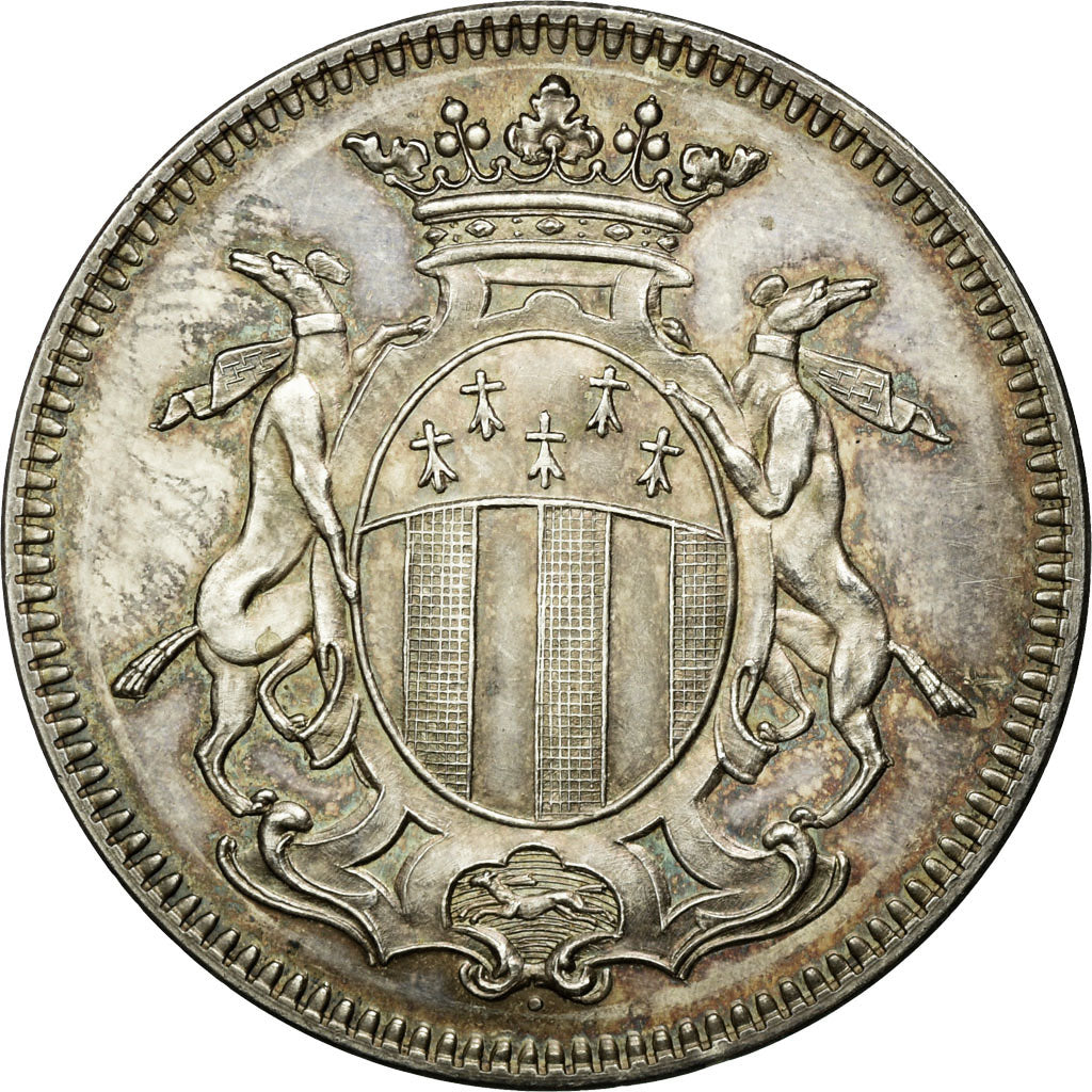 France, Token, Notaires de l'Arrondissement de Rennes, 1905, MS(63), Silver