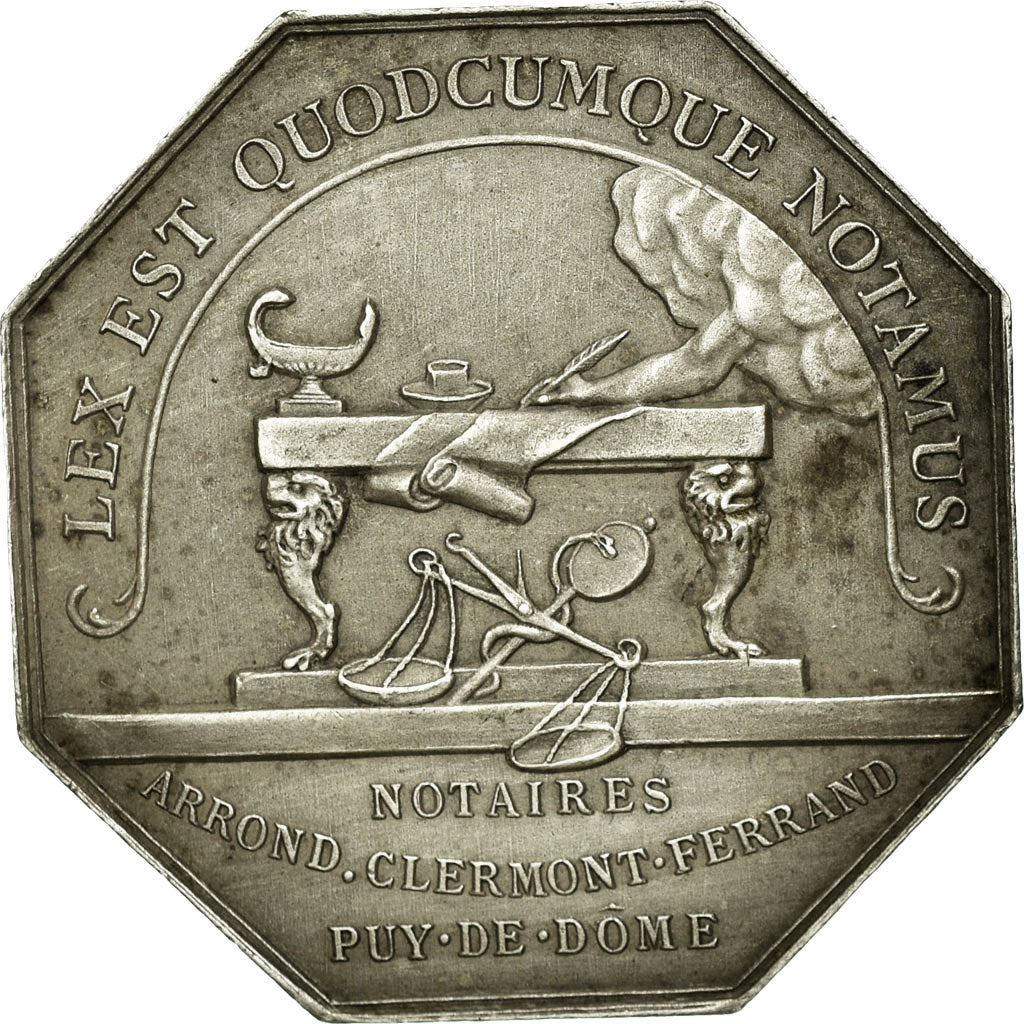 France, Token, Notaires de l'Arrondissement de Clermont-Ferrand, Barre