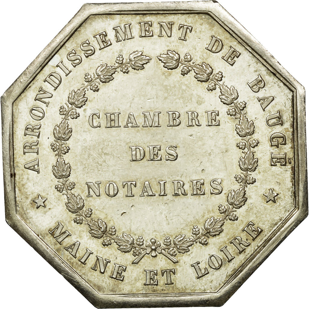 Francia, Token, Notaires de Baugé, Maine et Loire, Borrel.A, SPL-, Argento