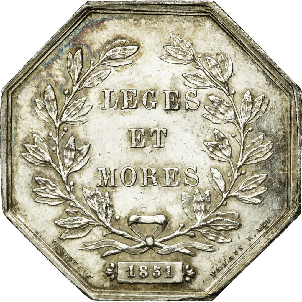 Francia, Token, Notaires de l'Arrondissement de Vassy, Haute Marne, 1851