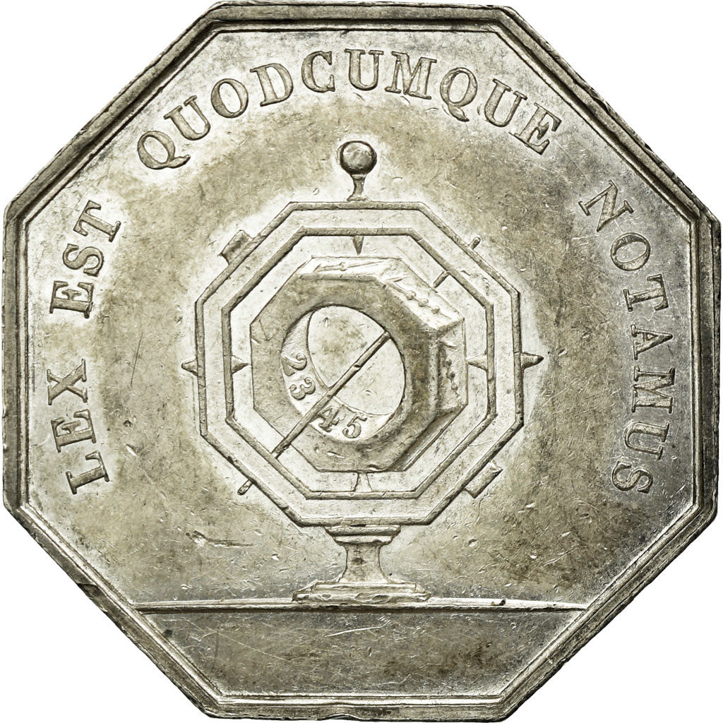 France, Jeton, Notaires de l'Arrondissement de Soissons, Aisne, SUP, Argent
