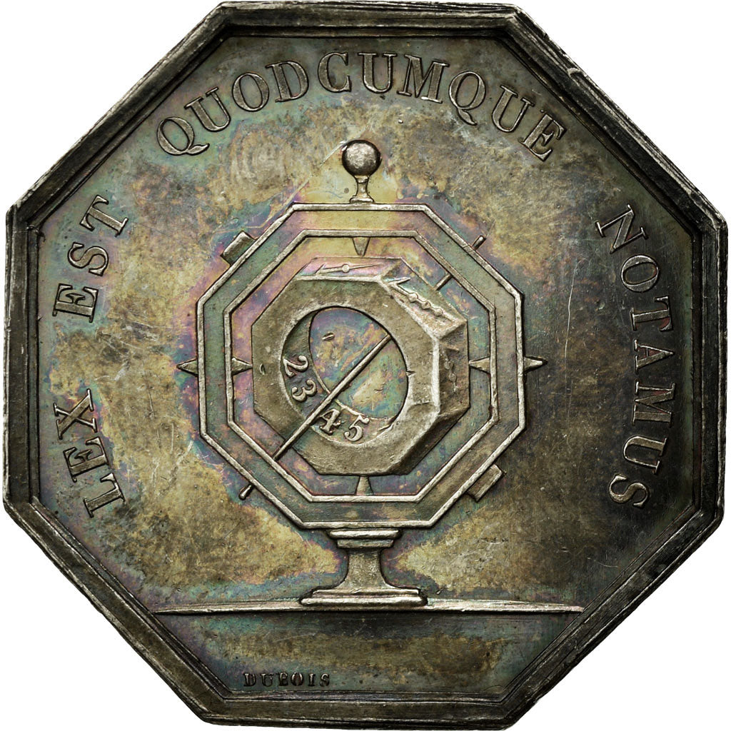 Francia, Token, Notaires de l'Arrondissement de Soissons, Aisne, SPL, Argento