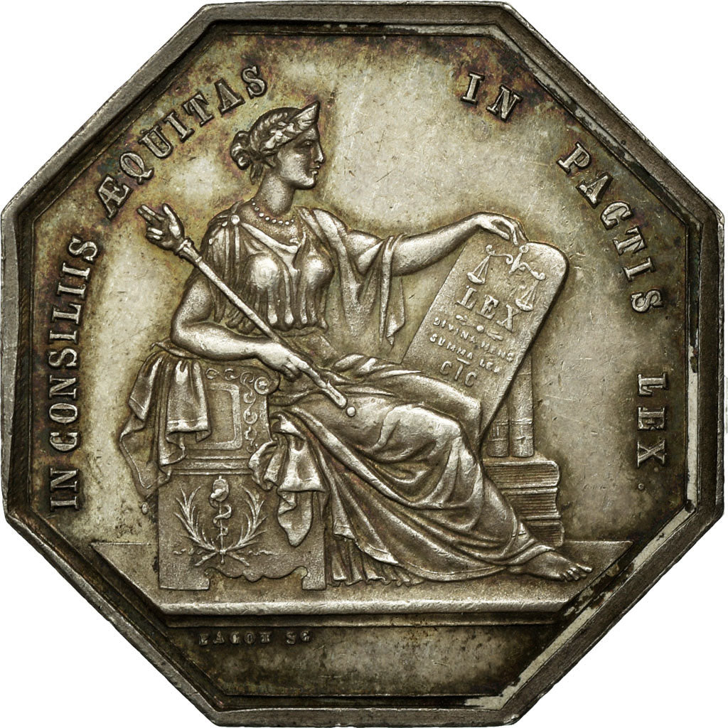 France, Token, Notaires de l'Arrondissement d'Angers, AU(55-58), Silver