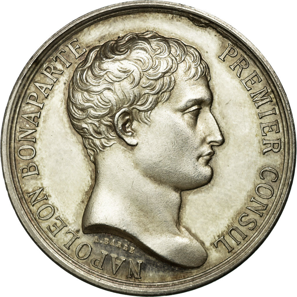 France, Jeton, Corps Notarial, (Napoléon Bonaparte), 1840, Barre, SUP+, Argent