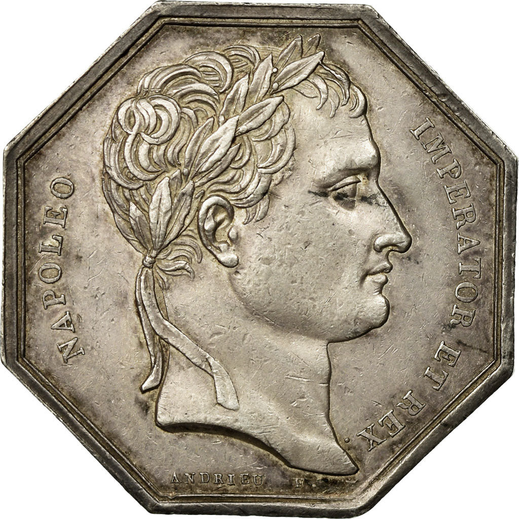 Francia, Token, Napoléon Ier, Notaires de l'Arrondissement de Laon, 1810