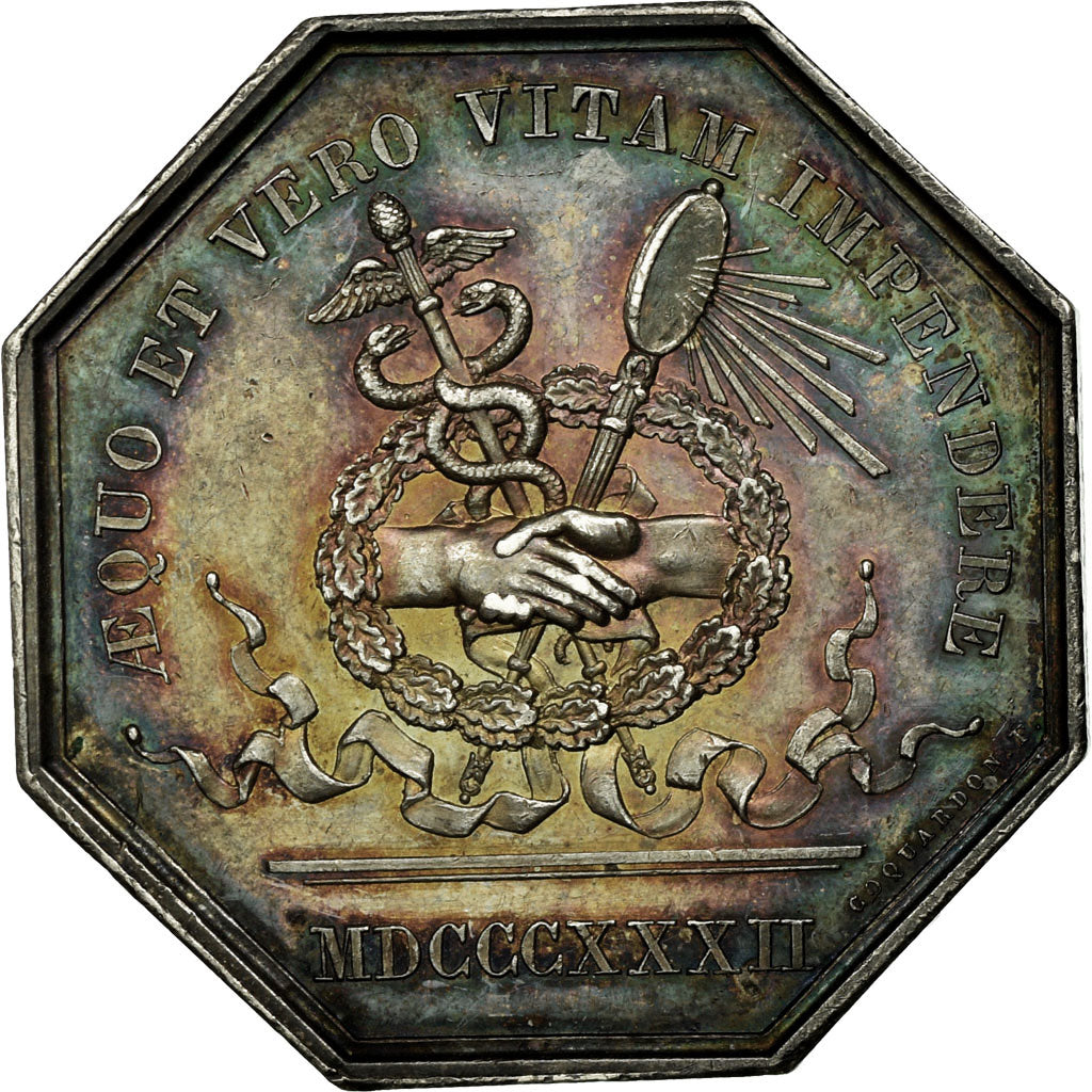 France, Token, Notaires de l'Arrondissement de Beauvais, Oise, 1832, Coquardon