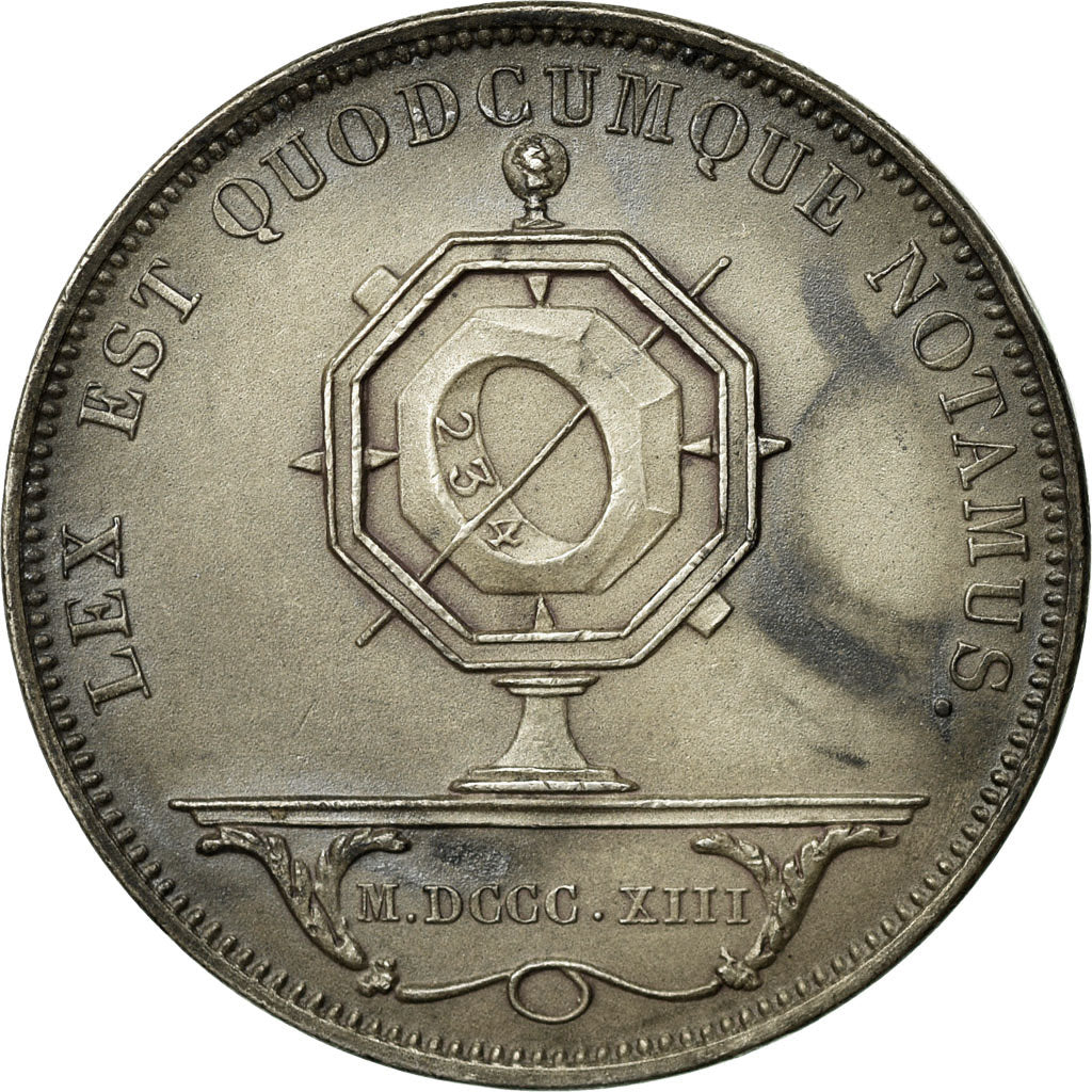 France, Jeton, Notaires de l'Arrondissement de Saint-Etienne, 1886, SPL, Argent