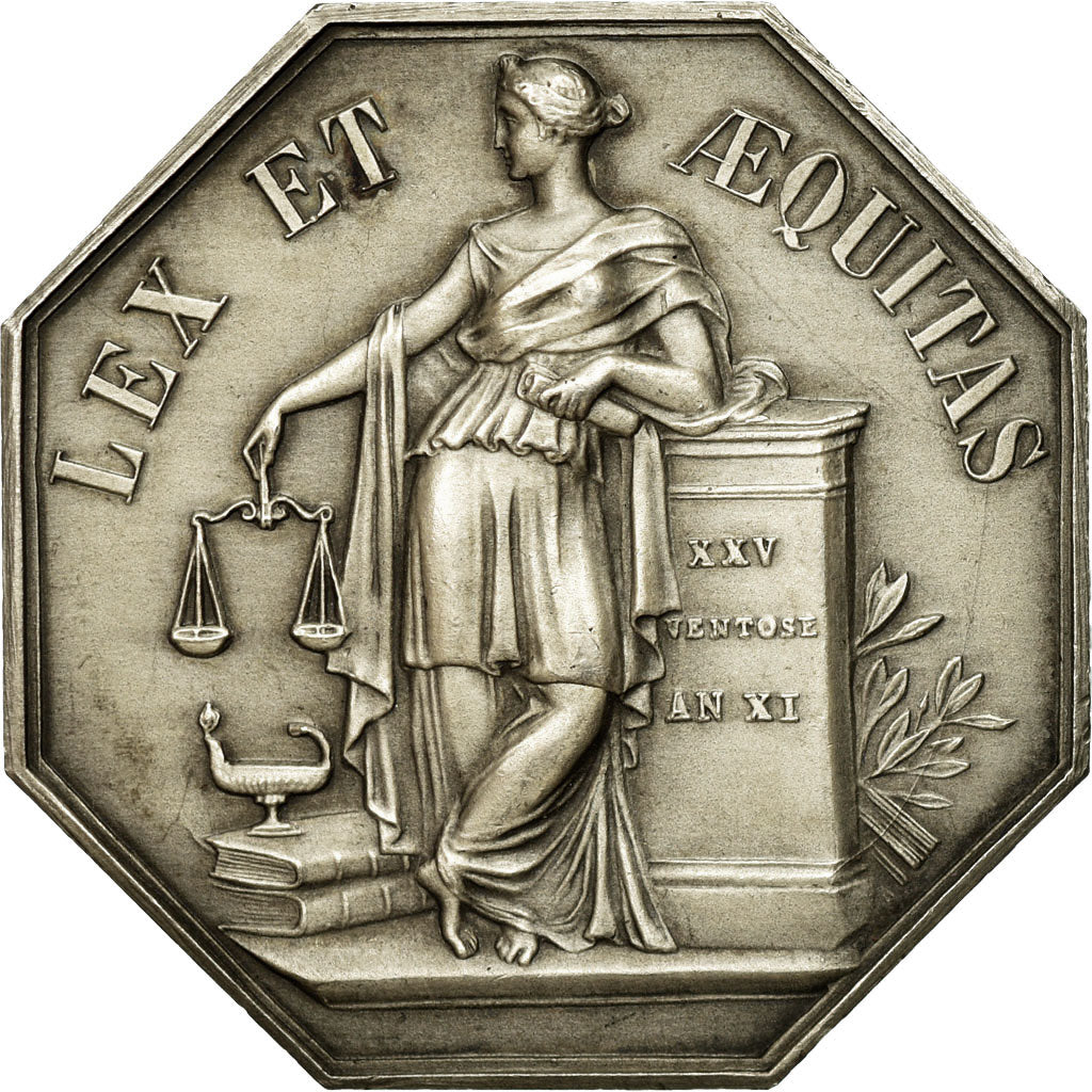France, Token, Notaires de l'Arrondissement de Lille, MS(63), Silver