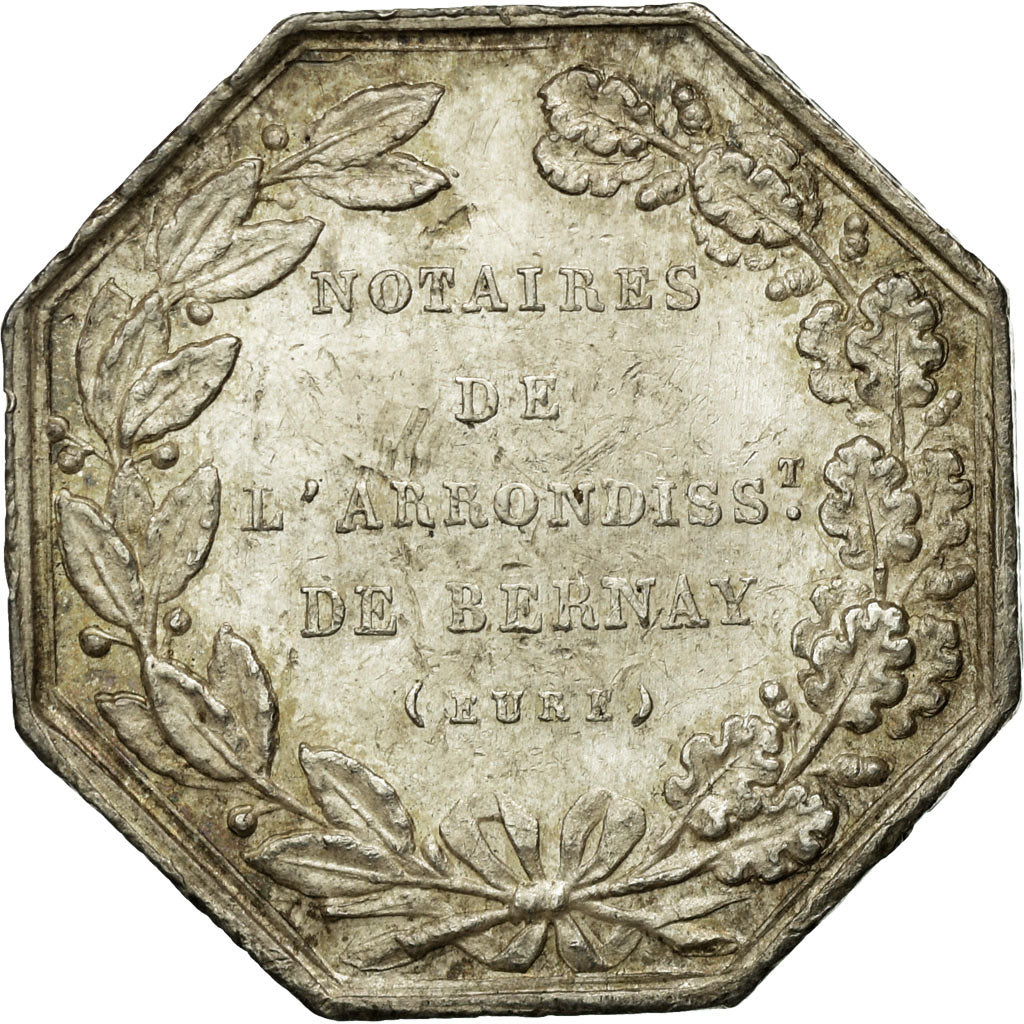France, Token, Notaires de l'Arrondissement de Bernay, Eure, Brasseux