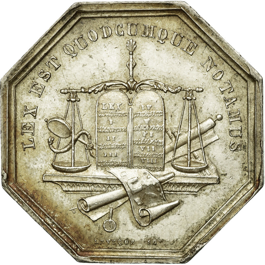 Francja, Token, Notaires de l'Arrondissement de Mantes, Seine et Oise, Undated