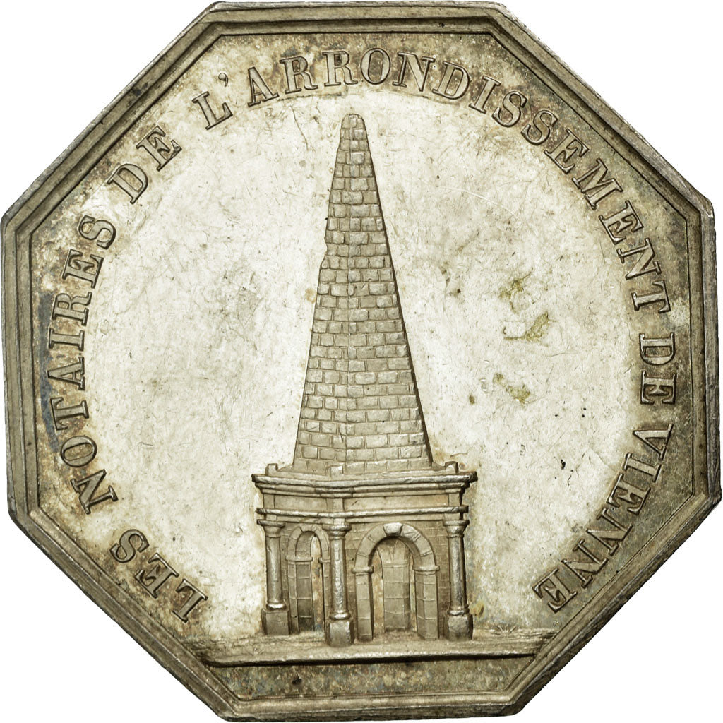 Francia, Token, Notaires de l'Arrondissement de Vienne, 1837, Durand, BB+