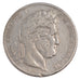 Moneta, Francia, Louis-Philippe, 5 Francs, 1845, Bordeaux, MB, Argento