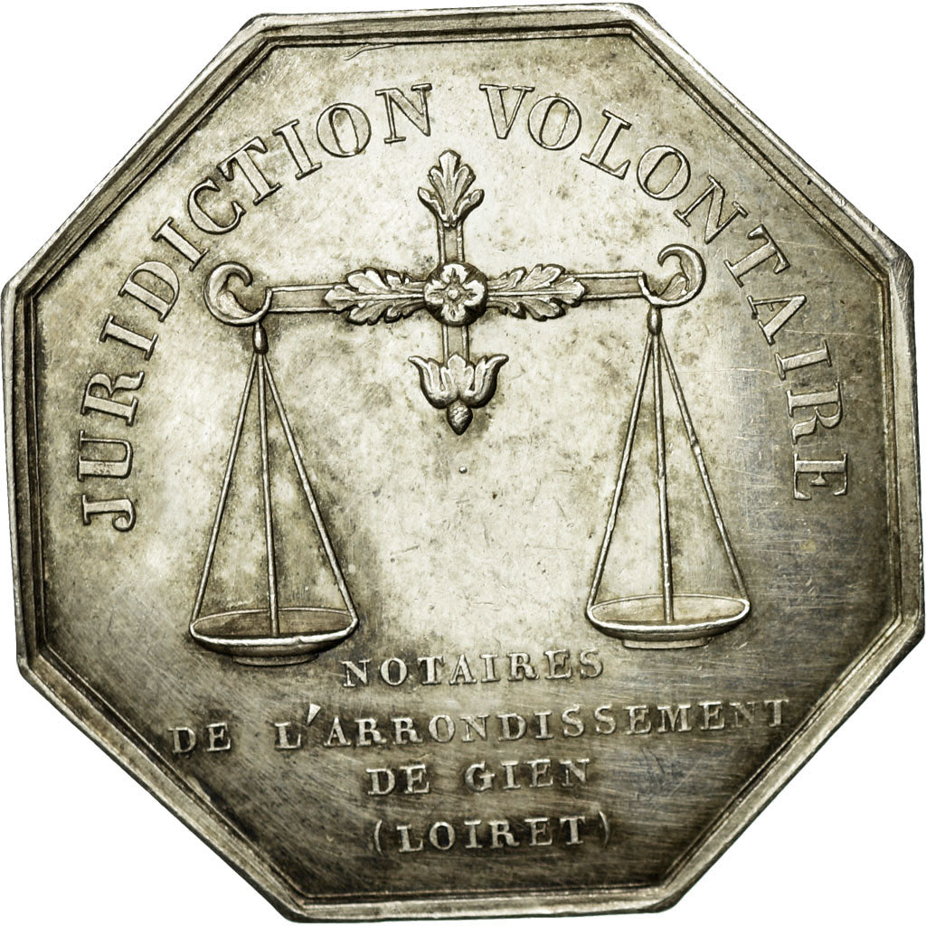 Francia, Token, Louis Philippe Ier, Notaires de l'Arrondissement de Gien