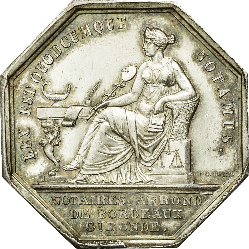 Francia, Token, Louis Philippe Ier, Notaires de l'Arrondissement de Bordeaux