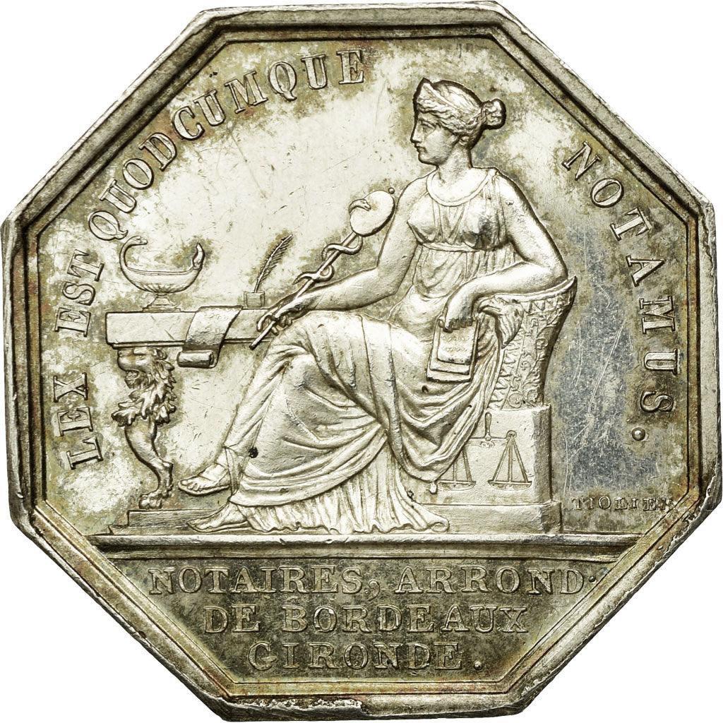 Francia, Token, Louis Philippe Ier, Notaires de l'Arrondissement de Bordeaux