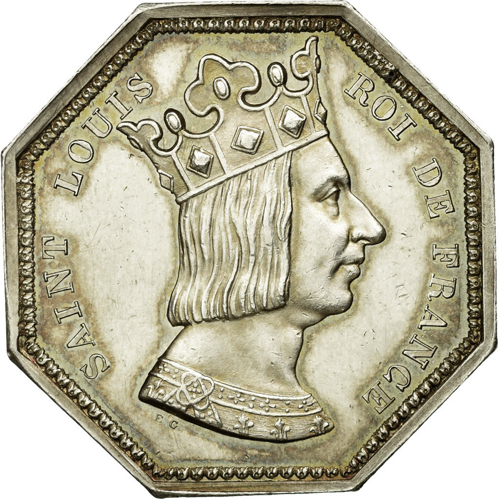 France, Jeton, Notaires de Louviers (Saint-Louis), SUP, Argent, Lerouge:166