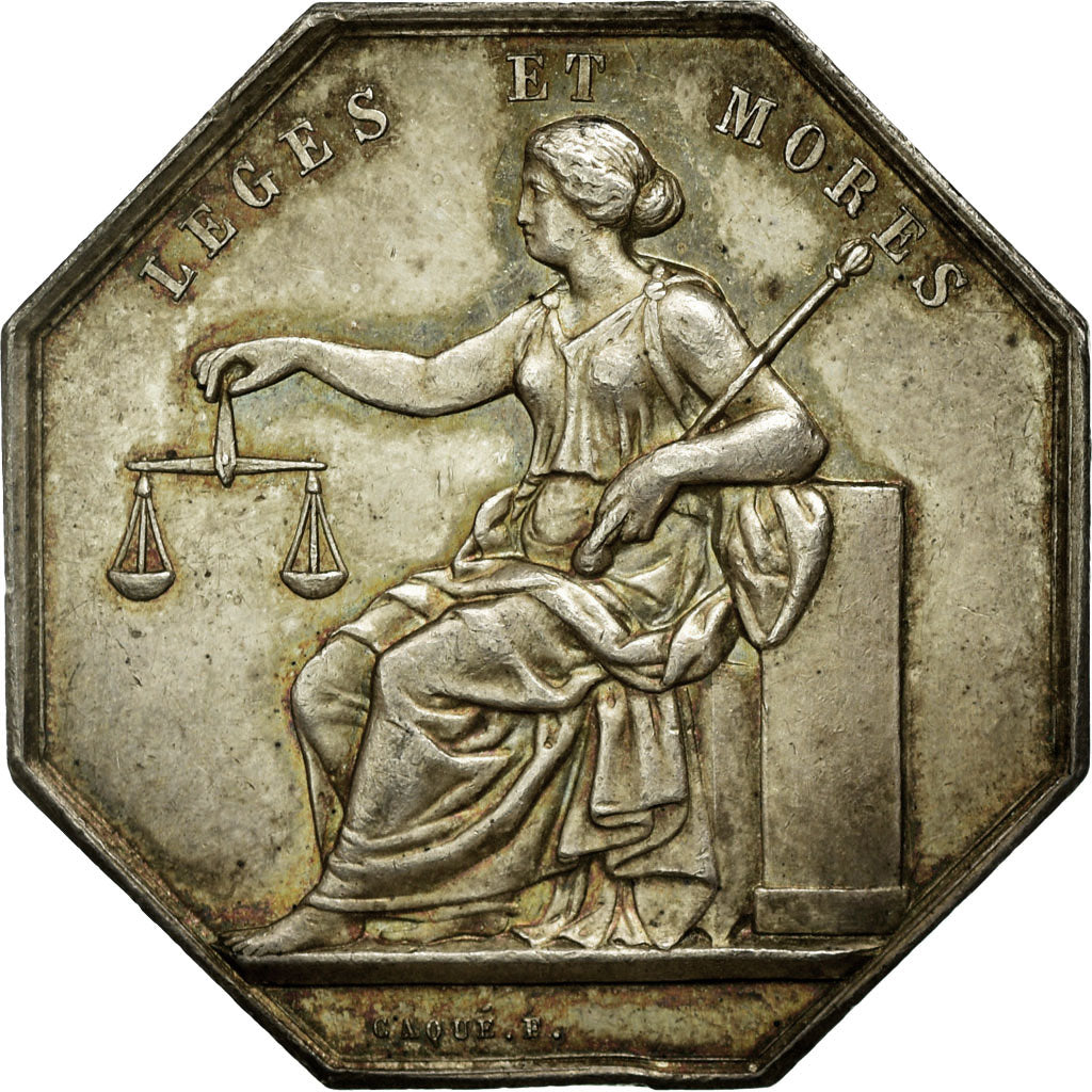 Francia, Token, Notaires de l'Arrondissement de Chinon, Indre et Loire, Caqué