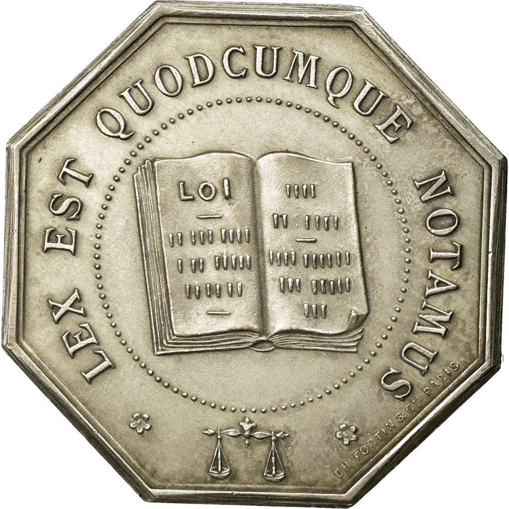 France, Token, Notaires de l'Arrondissement de Béthune, MS(60-62), Silver
