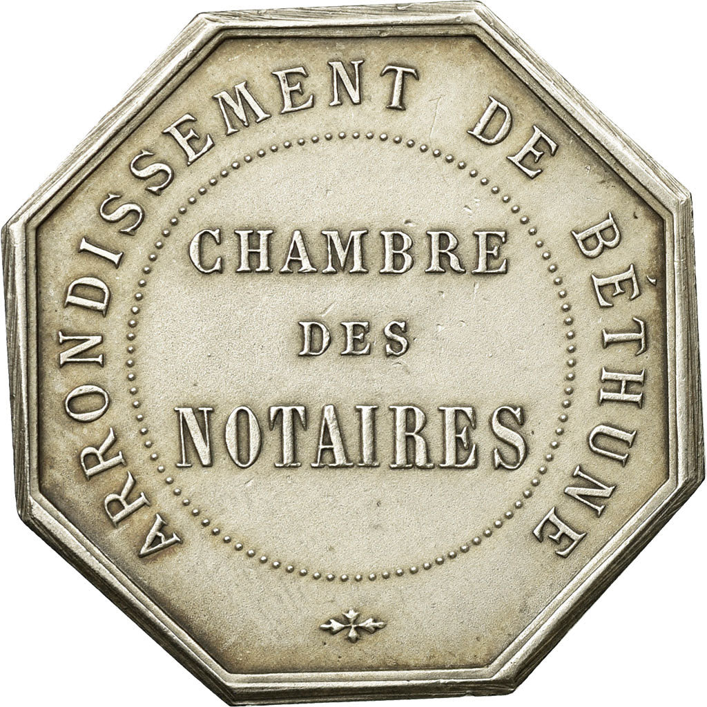France, Token, Notaires de l'Arrondissement de Béthune, MS(60-62), Silver