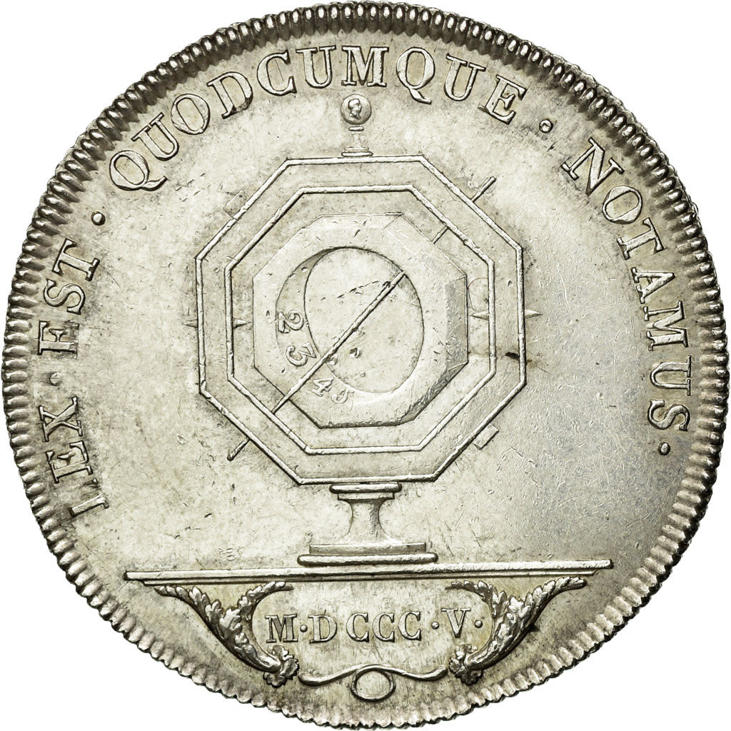 France, Jeton, Notaires de Lyon, 1805, Tiolier, SUP, Argent, Lerouge:170