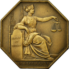France, Jeton, Notaires de l'Arrondissement d'Eur et Loir, Barre, SUP+, Bronze