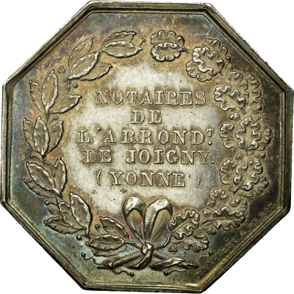 França, Token, Notaires de l'Arrondissement de Joigny, Yonne, AU(55-58), Prata