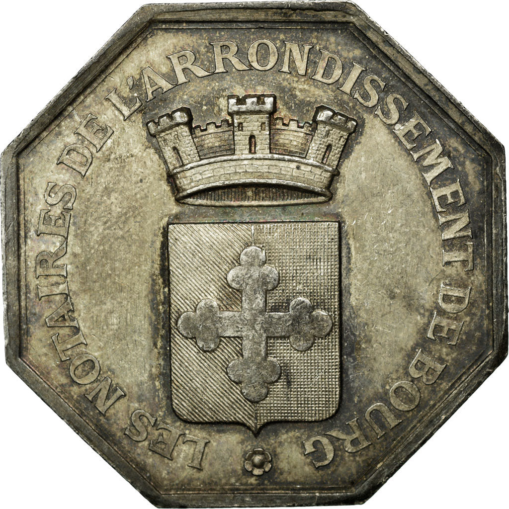 France, Jeton, Notaires de l'Arrondissement de Bourg, Charrasse, SUP, Argent