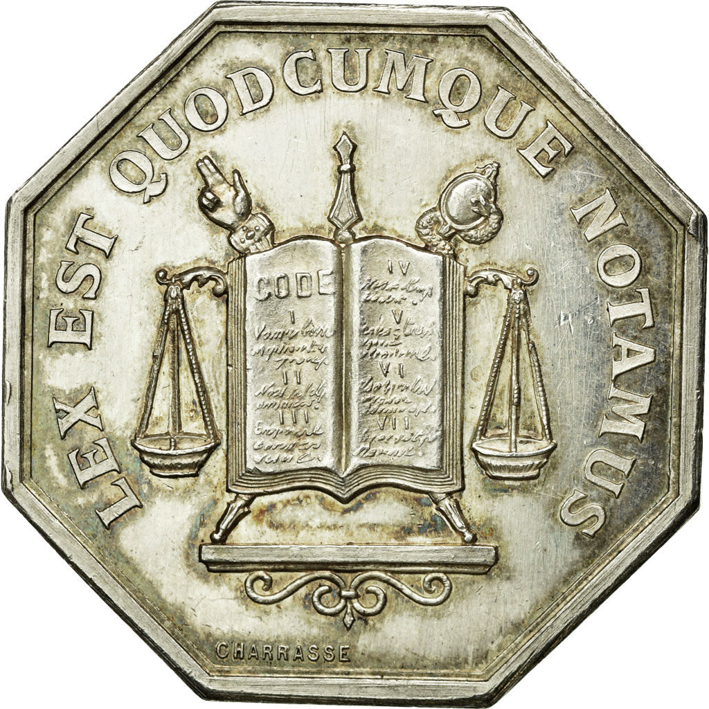 France, Token, Notaires de l'Arrondissement de Bourg, Charrasse, AU(55-58)