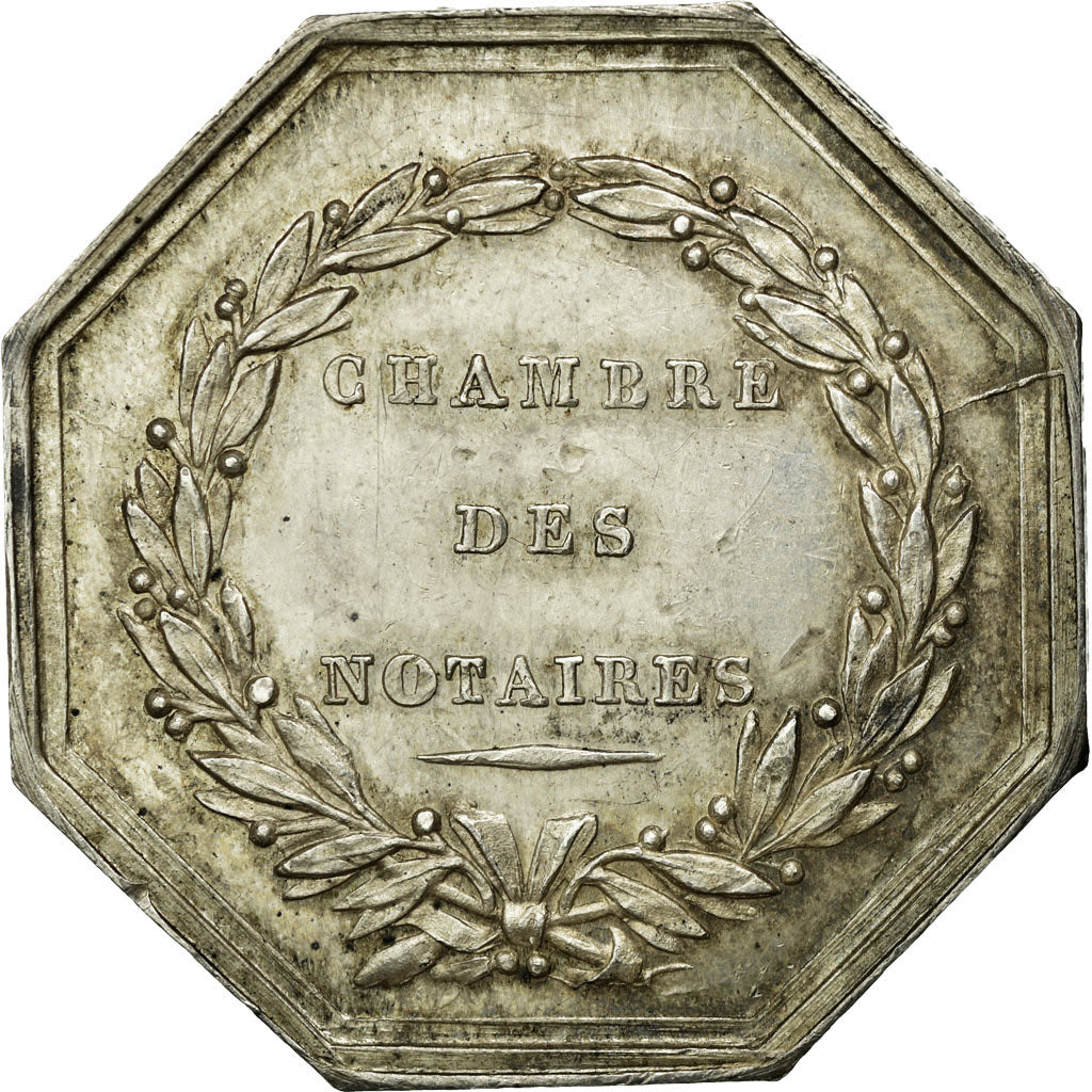 France, Jeton, Notaires de l'Arrondissement d'Epernay, Marne, SUP, Argent