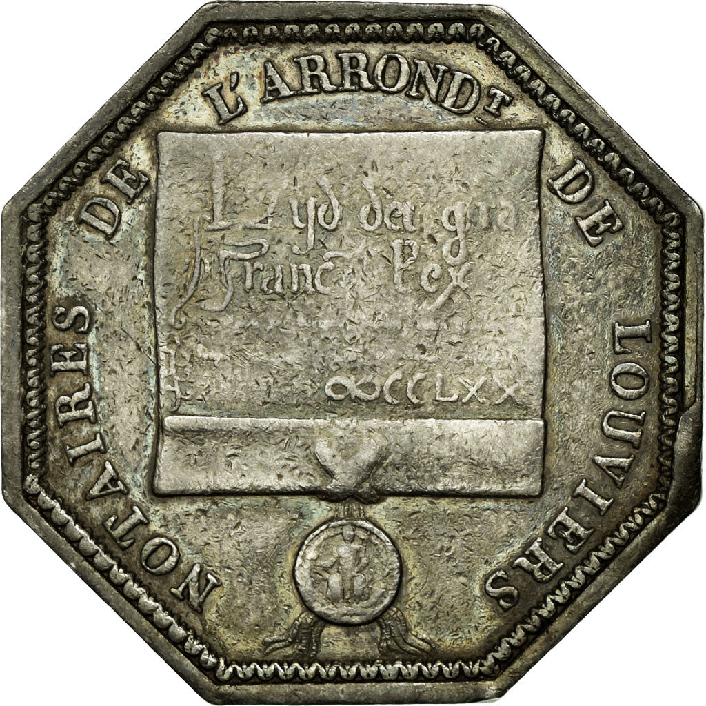 France, Token, Notaires de Louviers (Saint-Louis), EF(40-45), Silver
