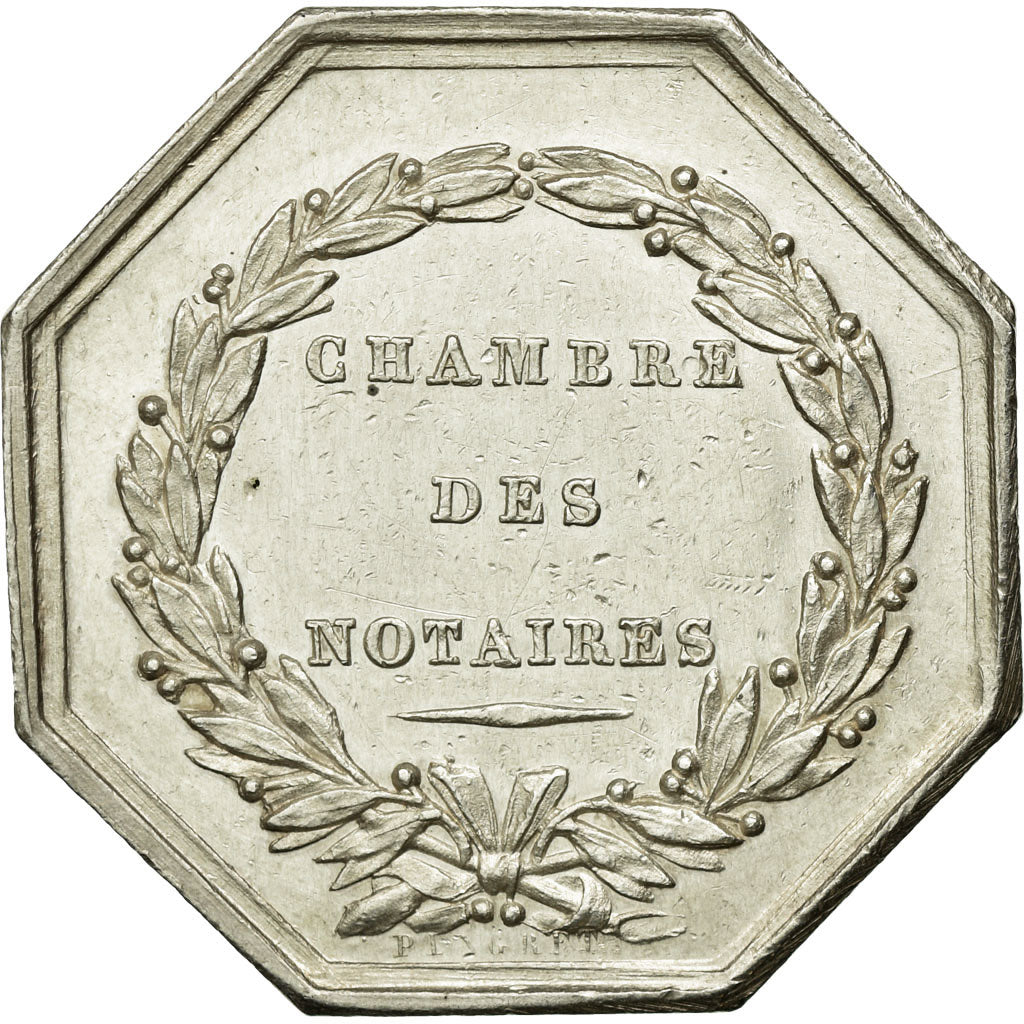 France, Jeton, Notaires de l'Arrondissement d'Epernay, Marne, SUP, Argent