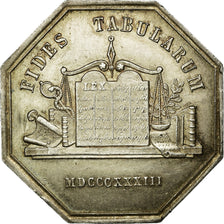 France, Jeton, Notaires de l'Arrondissement de Doullens, Somme, 1833, SUP