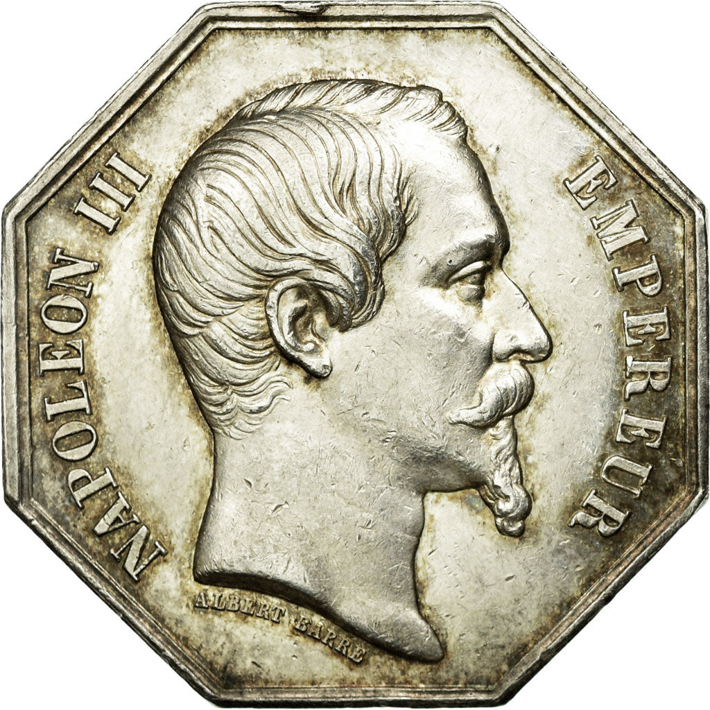 France, Token, Napoléon III, Notaires de l'Arrondissement de Pontoise, Barre