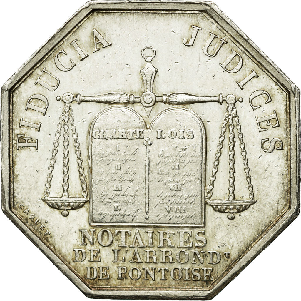 France, Token, Napoléon III, Notaires de l'Arrondissement de Pontoise, Barre