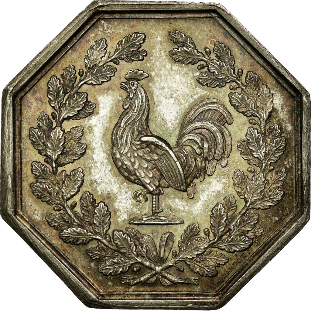France, Token, Notaires de l'Arrondissement de Compiègne, 1830, Coquardon