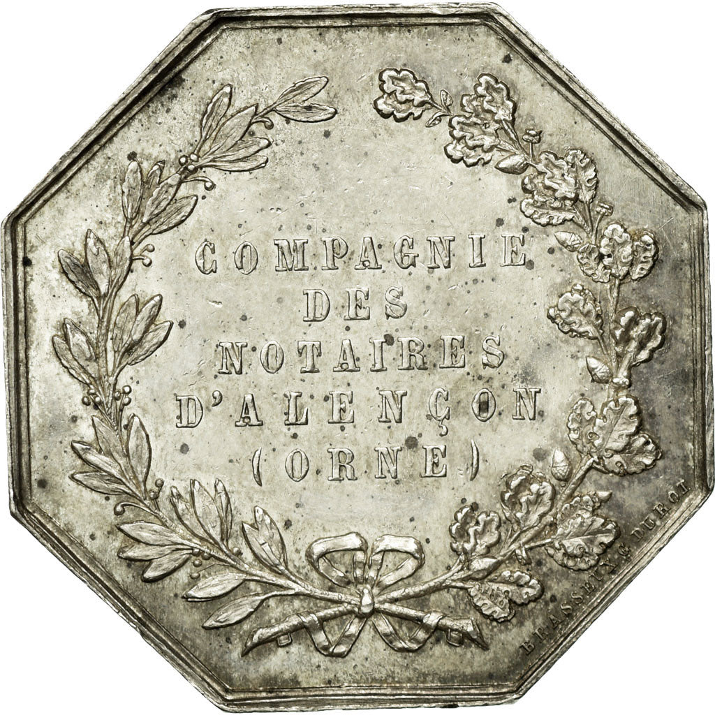 Francia, Token, Notaires de l'Arrondissement d'Alençon, Orne, Brasseux, BB+