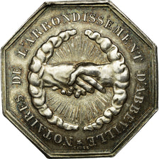 France, Token, Notaires de l'Arrondissement d'Abbeville, MS(60-62), Silver