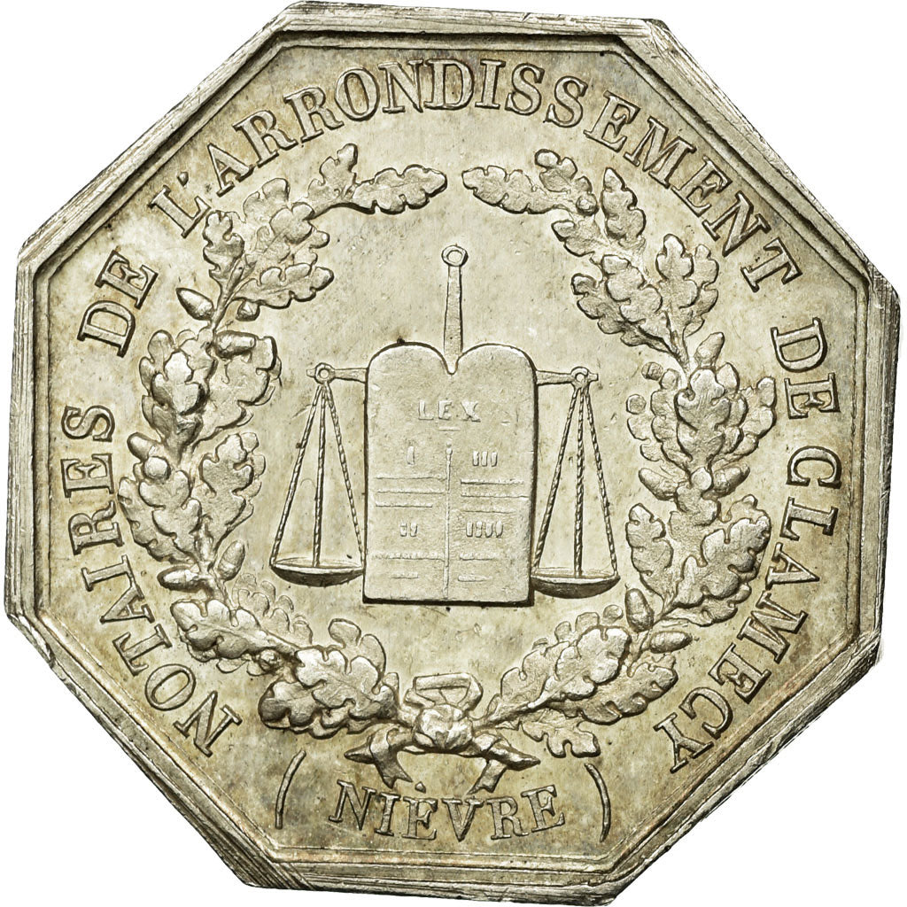 Francia, Token, Notaires de l'Arrondissement de Clamecy, Nièvre, Borrel.A