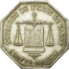 France, Token, Notaires de l'Arrondissement de Vassy, Haute Marne, 1851